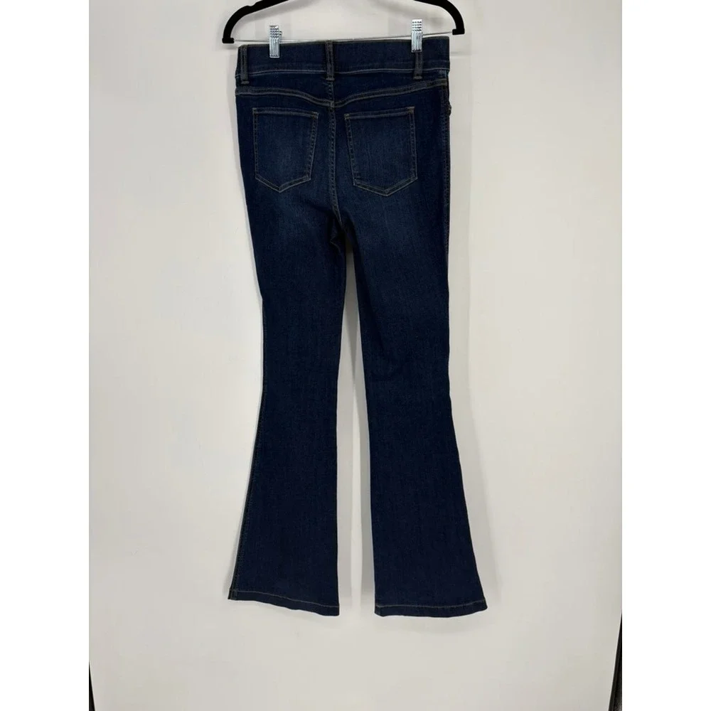 Spanx Jeans Womens‎ Small Blue Clean Indigo Bootcut Trouser High Rise Stretch